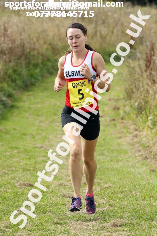 Senior womens relay 2019 Sunderland Harriers Open Cross Country. Photo:  David T. Hewitson/Sports for All Pics